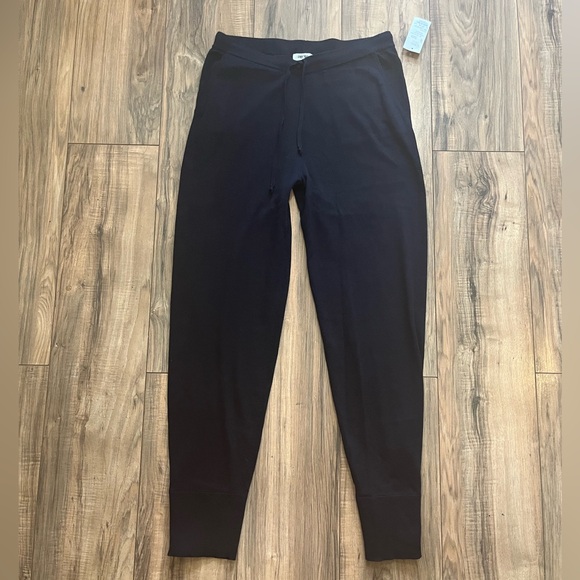 $328 PER SE by CARLISLE Cashmere Blend Knit Jogger Drawstring Pants Ankle Zip M - Picture 4 of 14